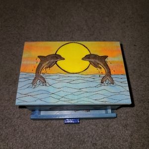 Handcrafted Dolphin Jewelry Box